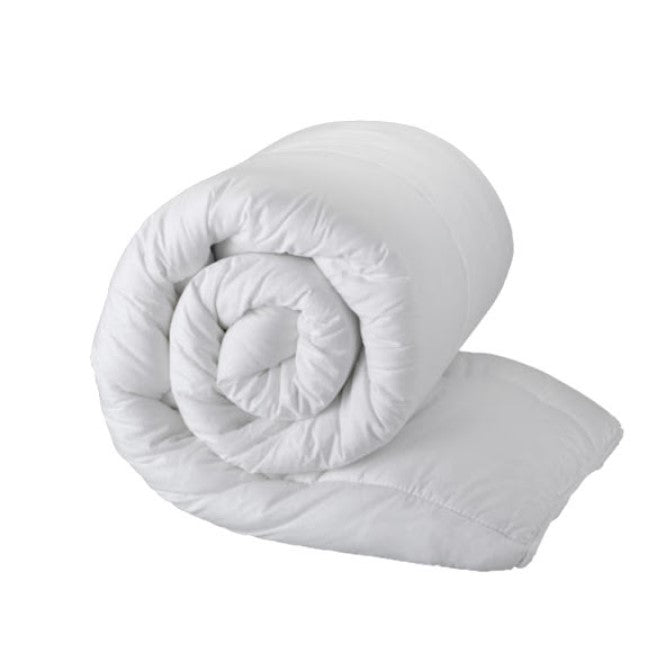 Set sezonier iarna: Pilota dubla cu puf siliconat + 2 perne 50 x 70 cm