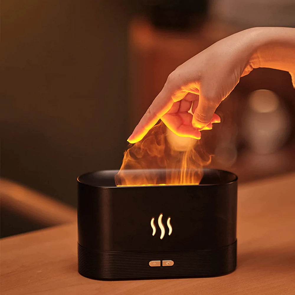 Difuzor aromaterapie ultrasonic, efect flacara