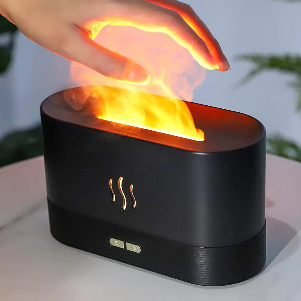 Difuzor aromaterapie ultrasonic, efect flacara