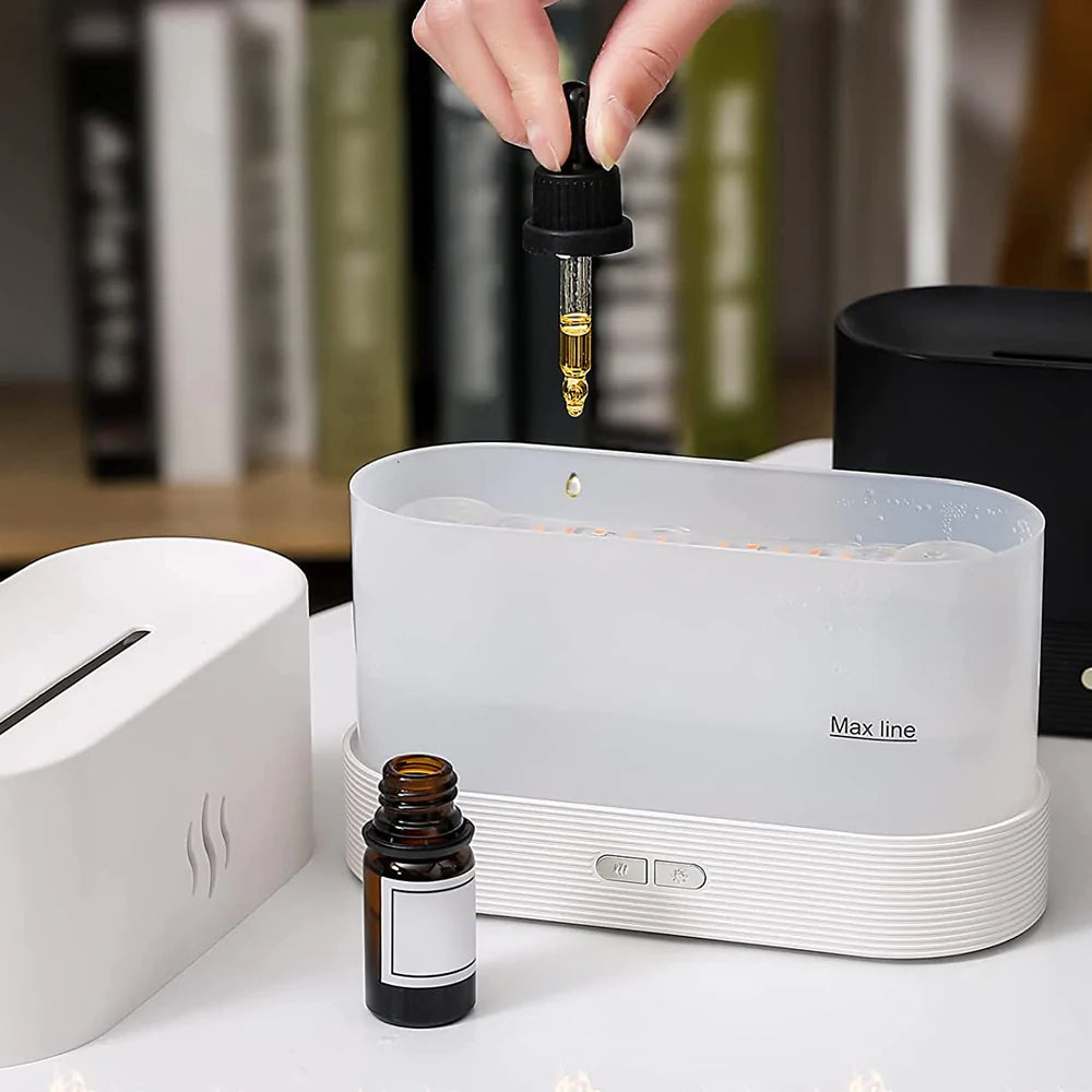 Difuzor aromaterapie ultrasonic, efect flacara