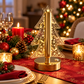 Lampă decorativă LED în formă de brad – decor de Crăciun