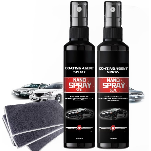 Set 2x Spray Nano pentru masina cu acoperire rapida, 50 ml fiecare