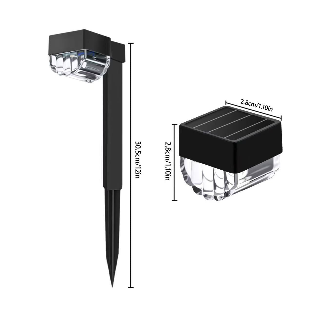 Set 10 x Lampa solara de gradina , cu senzor de lumina integrat