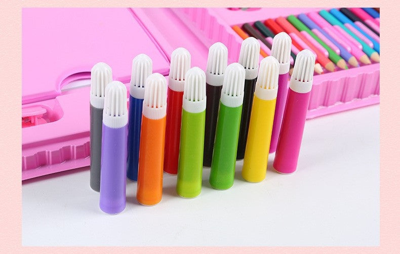 Set 208 piese, complet pentru pictură și desen, 3-12 ani