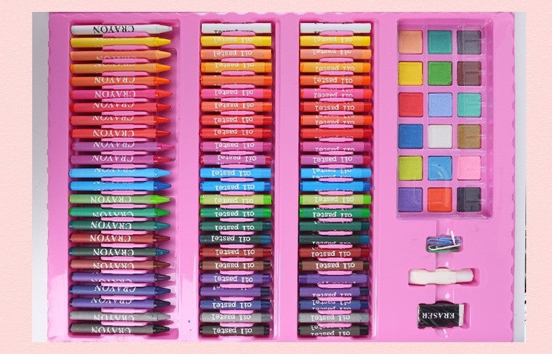 Set 208 piese, complet pentru pictură și desen, 3-12 ani