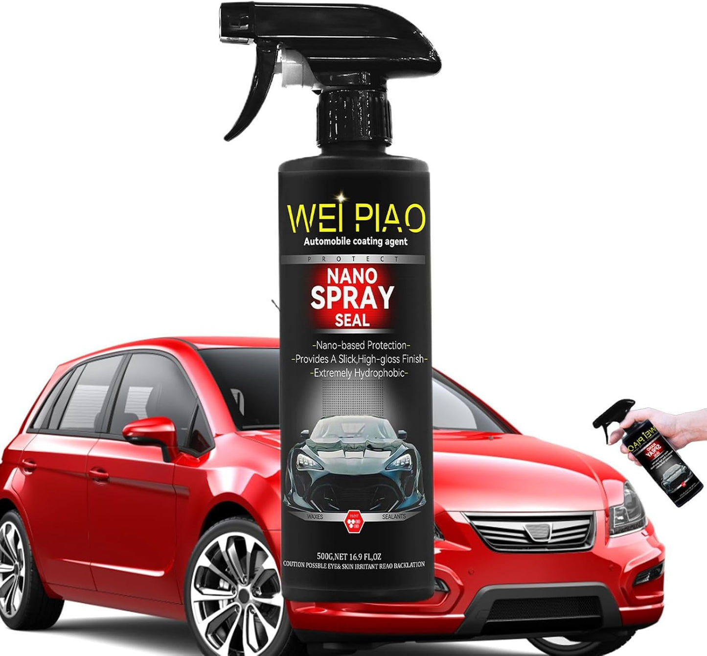 Set 2x Spray Nano pentru mașină cu acoperire rapidă