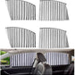 Set 4 x parasolar auto retractabil, geamuri laterale, gri