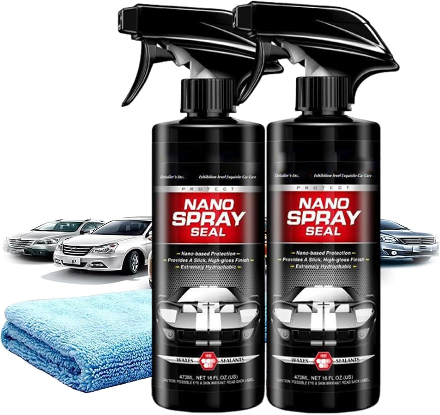 Set 2x Spray Nano pentru mașină cu acoperire rapidă