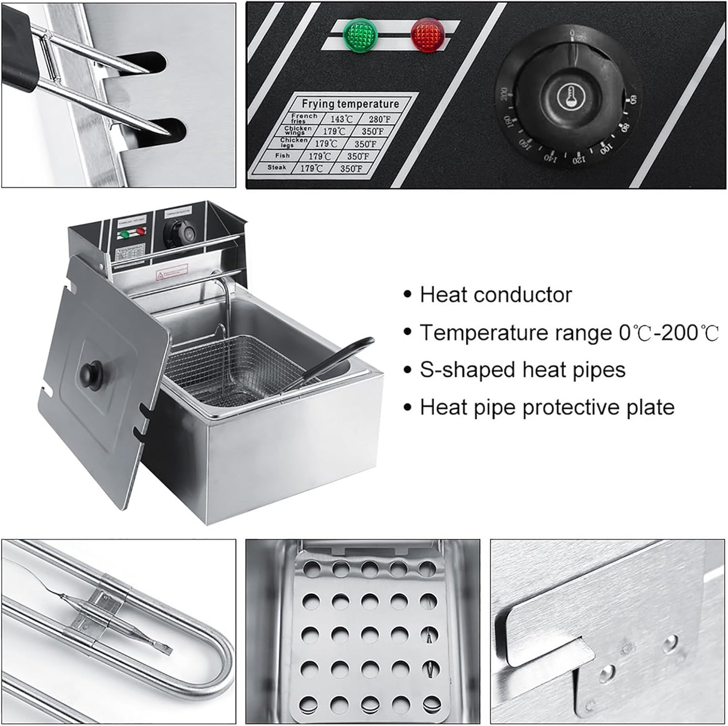 Friteuza electrica capacitate 6 litri din inox