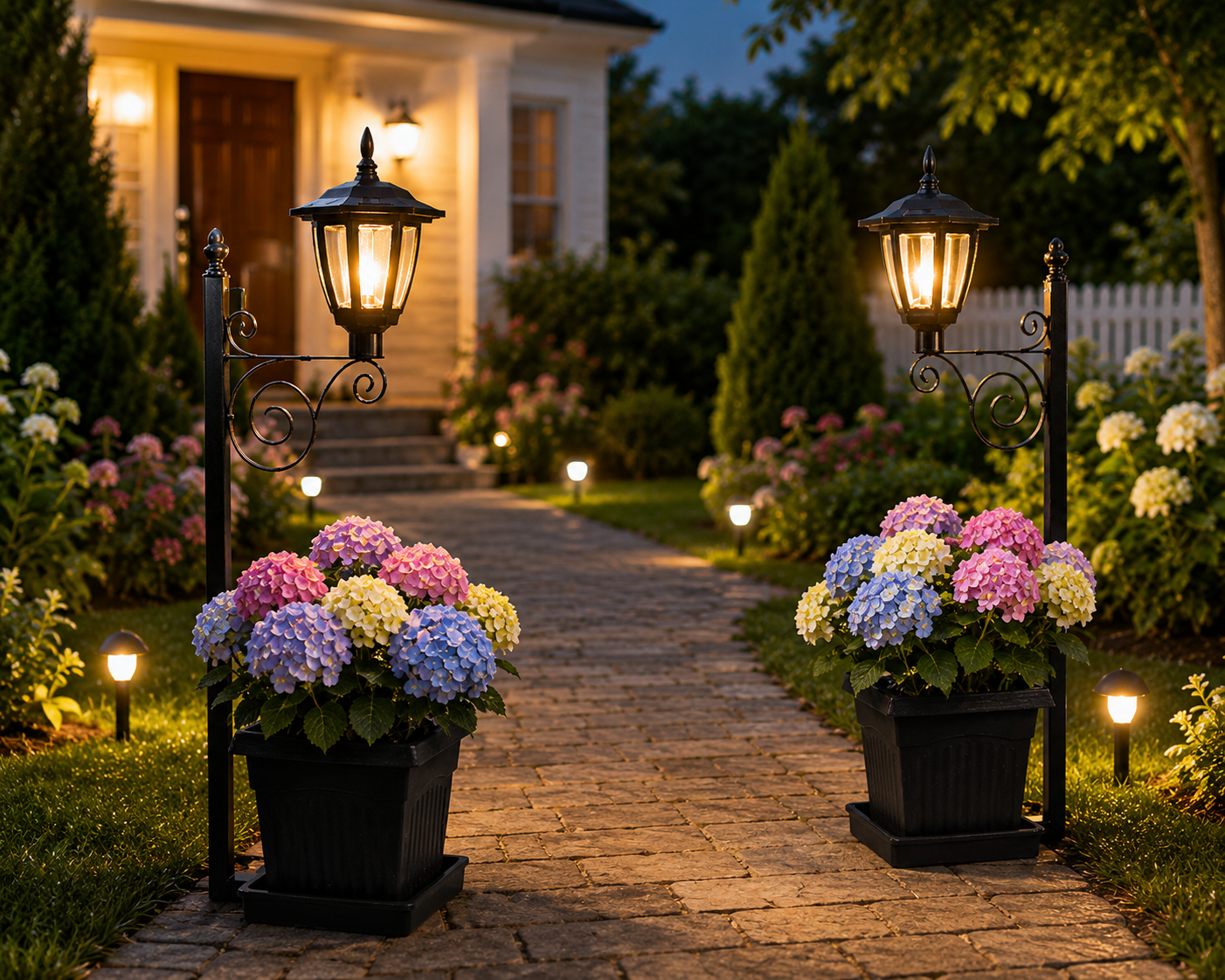 Lampă solară decorativă cu ghiveci integrat – lumină alb caldă
