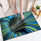 Covor 3D 80 x 120 cm, lavabil, antiderapant, blue cyclone