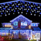 Instalatie franjuri 12m 300Led sau 25m 600Led cu FLASH. Diferite culori