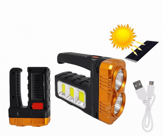 Pachet 1+1 CADOU Lanterna duala cu incarcare solara