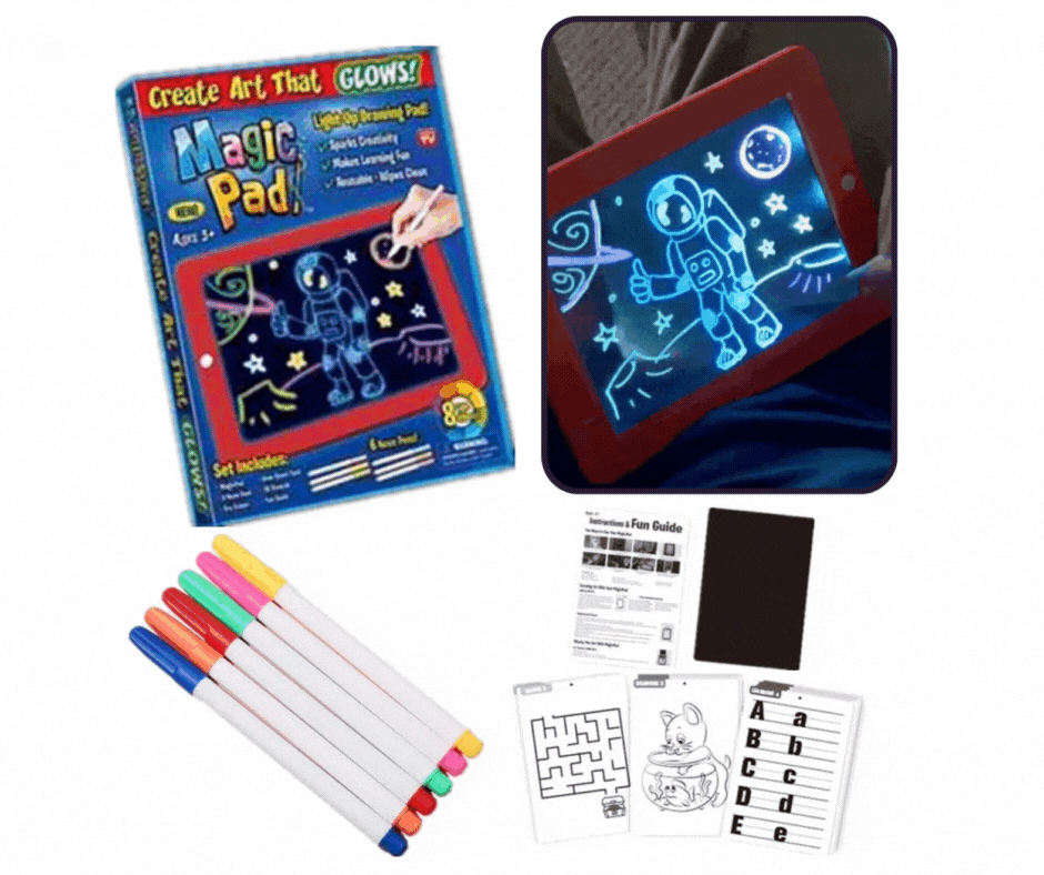 Tableta luminoasa pentru desenat, Magic Pad