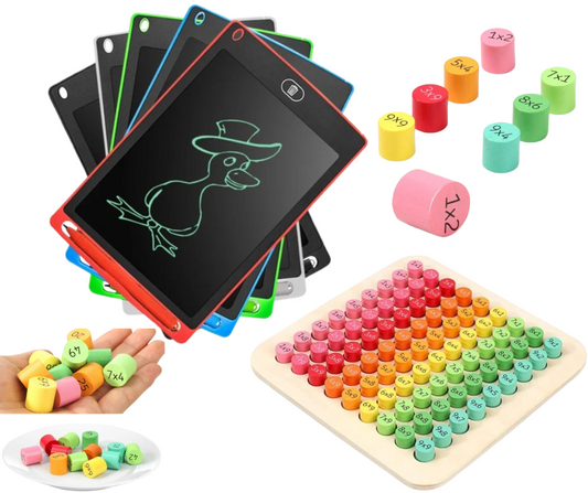 Joc educativ Tabla inmultirii + Tableta grafica 8.5 inch