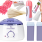 Kit Epilare Ceara Unica Folosinta + Traditionala - Inclus 100 g ceara granule ;100 spatule;100 benzi; 2 tuburi ceara