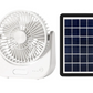 Ventilator Solar Portabil 6 inch cu lumina LED – Ideal pentru Camping și Situații de Urgență