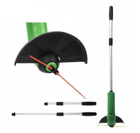 Trimmer Portabil pentru Grădină, Fără Fir, cu Maner Extensibil Detasabil