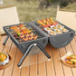 Gratar portabil , multifuntional , cu doua fete 37X25X38CM