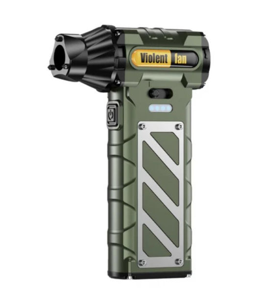 Pistol Aer Comprimat Portabil, Turbo Fan, 110000 RPM, Profesional, Baterie 8000 mAh, Putere Reglabila , Incarcare USB Tip-C