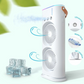 Ventilator Portabil Dublu Cu Umidificare Prin Pulverizare Si Telecomanda