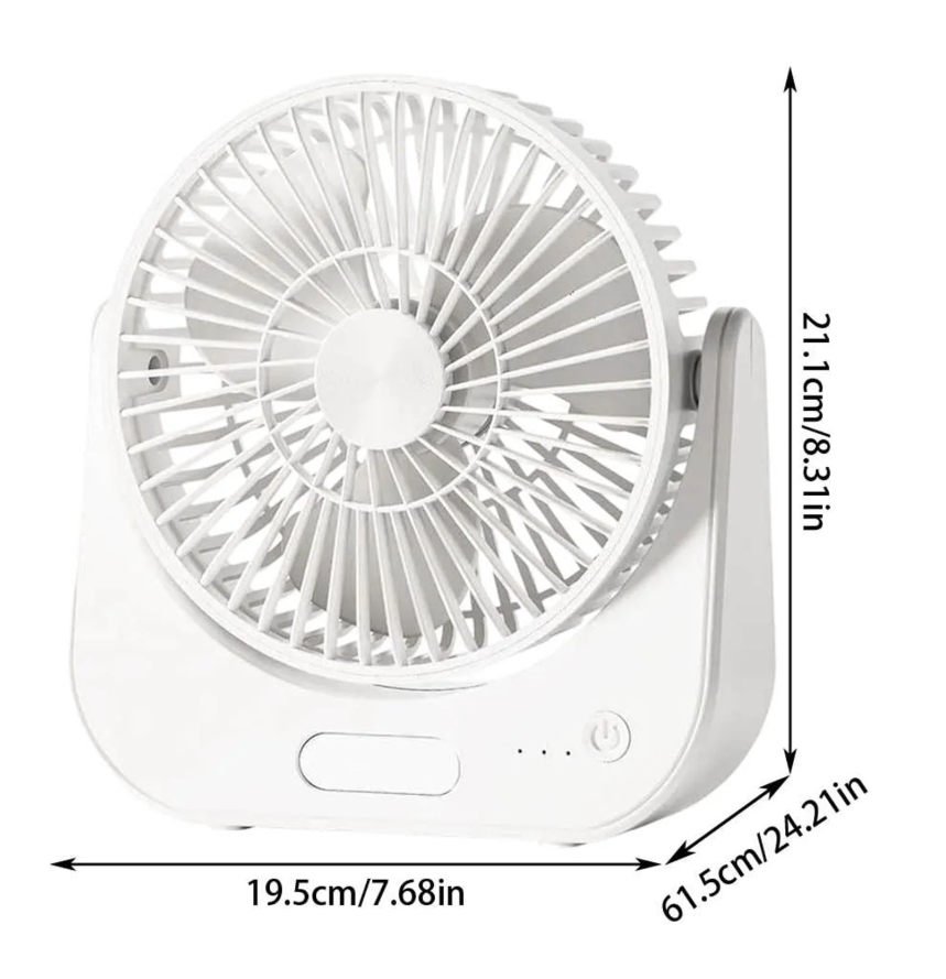 Ventilator Solar Portabil 6 inch cu lumina LED – Ideal pentru Camping și Situații de Urgență