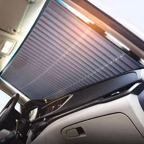 Parasolar auto retractabil