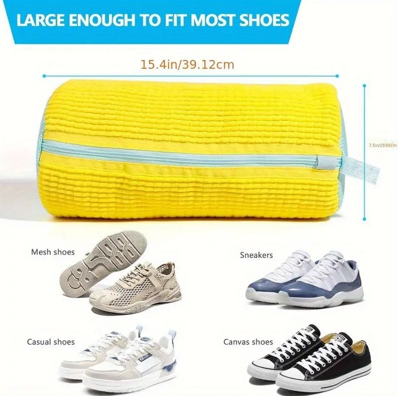 1+1 GRATIS - Sac pentru spalat pantofi anti-deformare si anti-transfer de culori