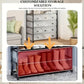 Cuier cu raft pantofi pe 4 niveluri si 8 carlige duble 77 x 35 x 167 cm Alb sau Negru