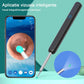Dispozitiv curatare urechi, LED, 1080P, Cu accesorii, Compatibil cu Android/iOS, Negru sau Alb