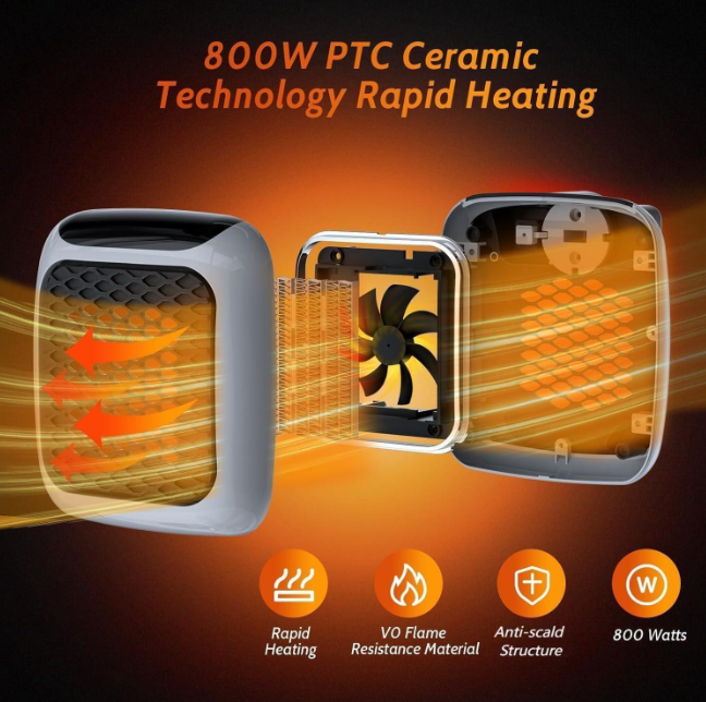 Aeroterma 800W cu termostat Handy Heater