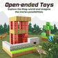 Set 80 cuburi magnetice Mine Craft + figurine