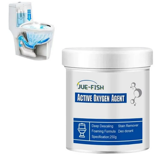 Solutie pentru conducte, Jue-Fish, 250ml, activ oxigen, alb, 10.5x8cm