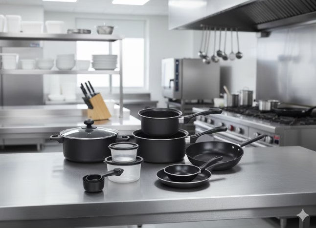 Set Bucătărie 22 Piese – Oale, Tigăi, Wok, Tăvi + Ustensile & Accesorii