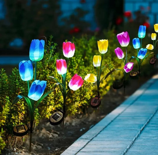 Set 2 Lampi Solare Decorative 70cm, lumina calda, IP66 - Diferite modele