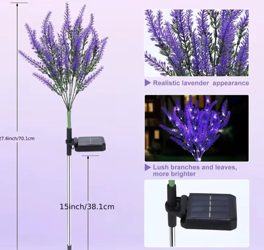 Set 2 Lampi Solare Decorative 70cm, lumina calda, IP66 - Diferite modele