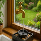 Fantana decorativa cu robinet plutitor si LED , efect cascada, decor interior