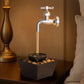 Fantana decorativa cu robinet plutitor si LED , efect cascada, decor interior