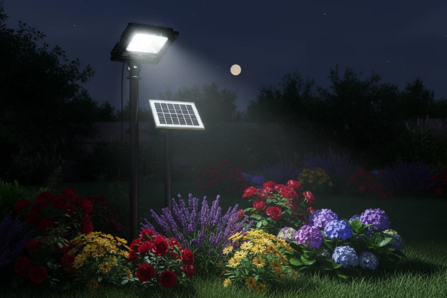 Proiector Solar Innova 200W , IP66 , Indicator Batarie , Telecomanda , 6500k