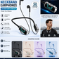Căști Bluetooth Wireless KL50 cu Bandă pentru Gât – Afișaj LED pentru Baterie