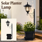 Lampă solară decorativă cu ghiveci integrat – lumină alb caldă