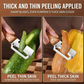 Set 2 curatatoare multifunctionale 2 in 1 pentru fructe si legume, cu deschizator de sticle integrat