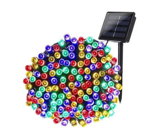 Instalatie solara 100 LED - Multicolor / Alb Rece / Alb Cald