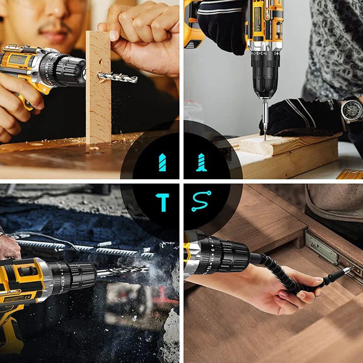Trusa Bormasina Cu Percutie, 26 De Accesorii, 2 Acumulatori inclusi