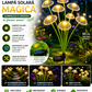 Set 2 x Lampi solare LED 12 ciupercute, pentru gradina , Multicolor sau Alb Cald