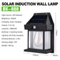 Set 2 x Lampa solara de perete LED cu senzor de miscare fara fir 3W