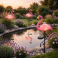 Set 3 x Lampa solara pentru gradina, Flamingo - MODEL NOU