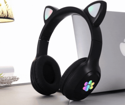 Casti wireless, urechi de pisica cu functii LED, VZV-25M