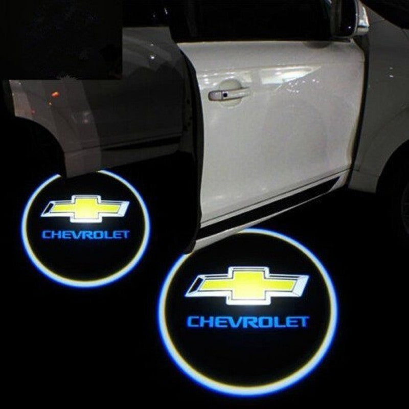 Set 2 x proiector LED logo marca automobil, montare sub portiera