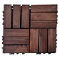 Set 10 x Dale de lemn, DecorCasa, 30 x 30 x 2 cm